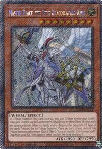 Master Peace, the True Dracoslaying King (Platinum Secret Rare) - Quarter Century Stampede - YuGiOh card