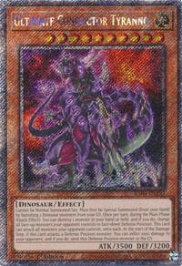 Ultimate Conductor Tyranno (Platinum Secret Rare) - Quarter Century Stampede - YuGiOh card