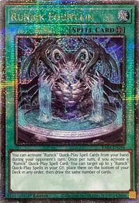 Runick Fountain (Quarter Century Secret Rare) - Quarter Century Stampede - YuGiOh card