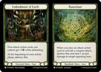 Embodiment of Earth // Runechant // Embodiment of Lightning // Runechant - Rosetta - Flesh and Blood TCG card