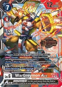 WarGreymon ACE - Starter Deck 20: Protector of Light Release Event Cards - Digimon Card Game card