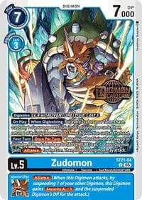 Zudomon - Starter Deck 21: Hero of Hope Release Event Cards - Digimon Card Game card