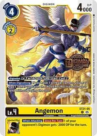 Angemon - Starter Deck 21: Hero of Hope Release Event Cards - Digimon Card Game card