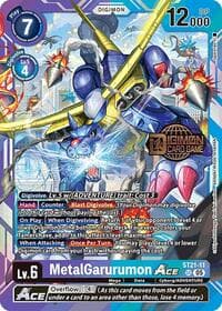 MetalGarurumon ACE - Starter Deck 21: Hero of Hope Release Event Cards - Digimon Card Game card