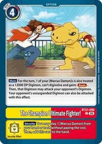 The Champion Ultimate Fighter! - World Convergence - Digimon Card Game card