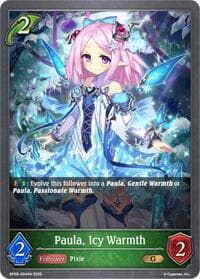 Paula, Icy Warmth - BP09: Duet of Dawn and Dusk - Shadowverse: Evolve card