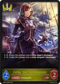 Celia, Sky Commander - BP09: Duet of Dawn and Dusk - Shadowverse: Evolve card