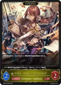 Celia, Hope's Strategist // Celia, Despair's Messenger - BP09: Duet of Dawn and Dusk - Shadowverse: Evolve card