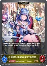 Prim, Innocent Princess (Evolved) - BP09: Duet of Dawn and Dusk - Shadowverse: Evolve card