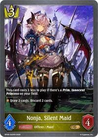 Nonja, Silent Maid - BP09: Duet of Dawn and Dusk - Shadowverse: Evolve card