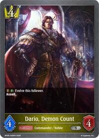 Dario, Demon Count - BP09: Duet of Dawn and Dusk - Shadowverse: Evolve card