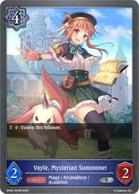Vayle, Mysterian Summoner - BP09: Duet of Dawn and Dusk - Shadowverse: Evolve card