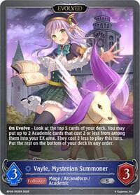 Vayle, Mysterian Summoner (Evolved) - BP09: Duet of Dawn and Dusk - Shadowverse: Evolve card
