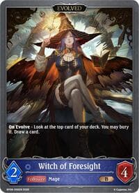 Witch of Foresight (Evolved) - BP09: Duet of Dawn and Dusk - Shadowverse: Evolve card