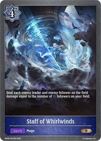 Staff of Whirlwinds - BP09: Duet of Dawn and Dusk - Shadowverse: Evolve card