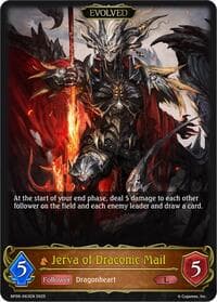 Jerva of Draconic Mail (Evolved) - BP09: Duet of Dawn and Dusk - Shadowverse: Evolve card