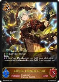 Romelia, Lightning Striker - BP09: Duet of Dawn and Dusk - Shadowverse: Evolve card