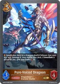 Pure-Voiced Dragoon - BP09: Duet of Dawn and Dusk - Shadowverse: Evolve card