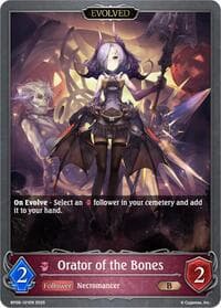 Orator of the Bones (Evolved) - BP09: Duet of Dawn and Dusk - Shadowverse: Evolve card