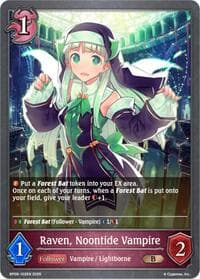 Raven, Noontide Vampire - BP09: Duet of Dawn and Dusk - Shadowverse: Evolve card