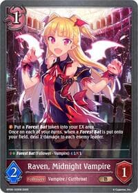 Raven, Midnight Vampire - BP09: Duet of Dawn and Dusk - Shadowverse: Evolve card