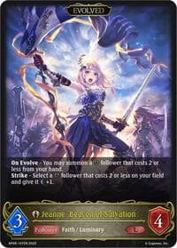 Jeanne, Beacon of Salvation (Evolved) - BP09: Duet of Dawn and Dusk - Shadowverse: Evolve card