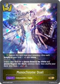 Monochrome Duel - P08EN (Foil) - BP09: Duet of Dawn and Dusk - Shadowverse: Evolve card