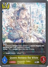 Queen Hemera the White - P09EN (Foil) - BP09: Duet of Dawn and Dusk - Shadowverse: Evolve card