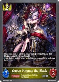 Queen Magnus the Black - P10EN (Foil) - BP09: Duet of Dawn and Dusk - Shadowverse: Evolve card