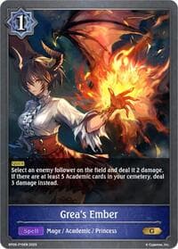 Grea's Ember - P15EN (Foil) - BP09: Duet of Dawn and Dusk - Shadowverse: Evolve card