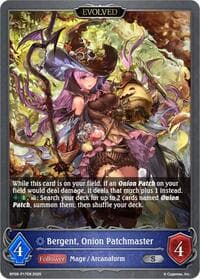 Bergent, Onion Patchmaster (Evolved) - P17EN (Foil) - BP09: Duet of Dawn and Dusk - Shadowverse: Evolve card