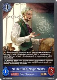 Mr. Bertrand, Magic Mentor - P22EN (Foil) - BP09: Duet of Dawn and Dusk - Shadowverse: Evolve card