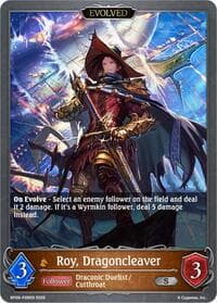 Roy, Dragoncleaver (Evolved) - P26EN (Foil) - BP09: Duet of Dawn and Dusk - Shadowverse: Evolve card