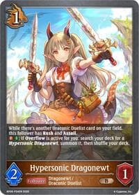 Hypersonic Dragonewt - P34EN (Foil) - BP09: Duet of Dawn and Dusk - Shadowverse: Evolve card