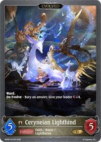 Ceryneian Lighthind // Ceryneian Darkhind - P41 (Foil) - BP09: Duet of Dawn and Dusk - Shadowverse: Evolve card