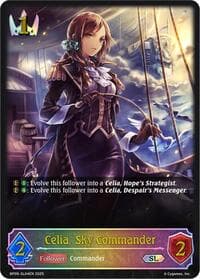 Celia, Sky Commander (SL) - BP09: Duet of Dawn and Dusk - Shadowverse: Evolve card