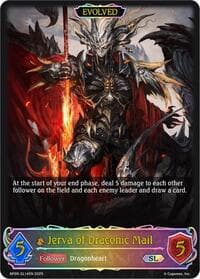 Jerva of Draconic Mail (Evolved) (SL) - BP09: Duet of Dawn and Dusk - Shadowverse: Evolve card