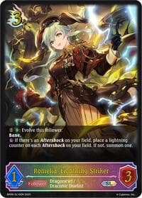 Romelia, Lightning Striker (SL) - BP09: Duet of Dawn and Dusk - Shadowverse: Evolve card