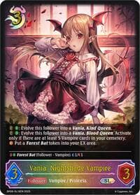 Vania, Nightshade Vampire (SL) - BP09: Duet of Dawn and Dusk - Shadowverse: Evolve card