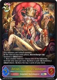 Arcus, Spirited Manager (SL) - BP09: Duet of Dawn and Dusk - Shadowverse: Evolve card