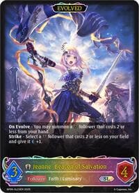 Jeanne, Beacon of Salvation (Evolved) (SL) - BP09: Duet of Dawn and Dusk - Shadowverse: Evolve card