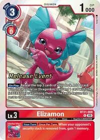 Elizamon - World Convergence Release Event Cards - Digimon Card Game card