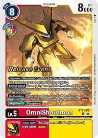 OmniShoutmon - World Convergence Release Event Cards - Digimon Card Game card
