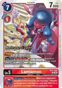 Lamiamon - World Convergence Release Event Cards - Digimon Card Game card