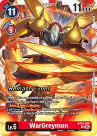 WarGreymon - World Convergence Release Event Cards - Digimon Card Game card