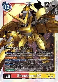 Shoutmon DX - World Convergence Release Event Cards - Digimon Card Game card