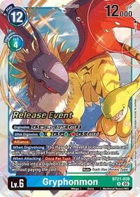 Gryphonmon - World Convergence Release Event Cards - Digimon Card Game card