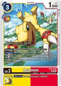 Agumon - BT21-040 - World Convergence Release Event Cards - Digimon Card Game card