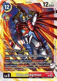 ShineGreymon - World Convergence Release Event Cards - Digimon Card Game card