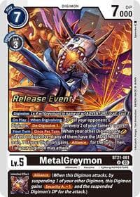 MetalGreymon - World Convergence Release Event Cards - Digimon Card Game card